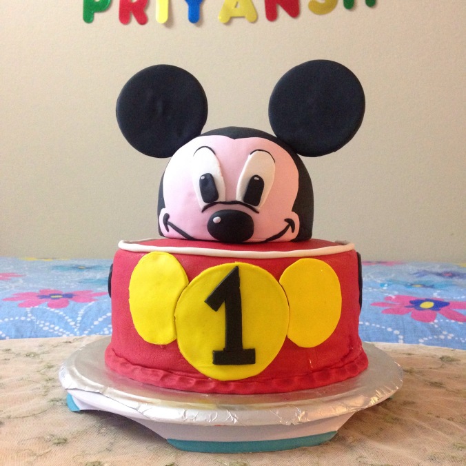 Mickey theme cake